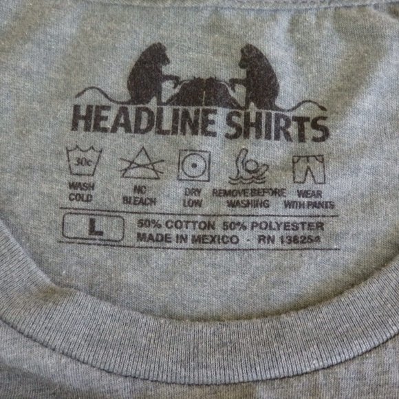 Headline Shirts Cow in Glasses "not in the mooood"  Graphic T-Shirt L - Picture 8 of 8